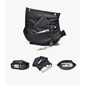 Sling Bag for Men, Fashion Cross-Body Bag Mens Small Travel Backpack with Water Bottle Holder Casual Daypack for Hiking