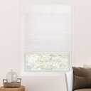 CHICOLOGY Bamboo Roman Shades - Customer Favorite Light Filtering Blinds for Windows, Premium Quality, Ideal for Home, Snow White, 27" W X 64" H