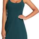 OVRUNS Women's Tennis Dress Built-in Bra & Shorts Exercise Workout Golf Athletic Dress with Pockets (Large)