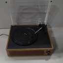 Vinyl Record Player with Speakers Vintage Turntable Vinyls Records Belt-Driven Turntables Support 3-Speed Wireless Playback Headphone AUX RCA Line LP Vinyl Players for Sound Enjoyment Retro Wood Cyan