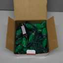 Christmas Lights, 50 LEDs 24.5FT Faceted String Lights Connectable Commercial Grade Indoor Outdoor, 120V UL Certified Xmas Strawberry Tree Light Strand for St Patricks Day Patio Parties, Green