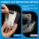 RACETOP 9 oz Clear Plastic Cups 100 packs, Disposable Plastic Party Cups Tumblers, Cocktail Cups, Perfect for Parties, Wedding and Events