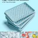 Mini Ice Cube Trays for Freezer - 0.6 IN Tiny Round Pebble Nugget Ice Mold Trays with Lid and Bin, Crushed Ice Trays Makes 104x4 pcs Ice balls - Easy Release Ice Maker for Cocktails, Drinks, Whisky