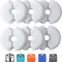 Pet Water Fountain Filter 6 Pack, Yiupea Replacement Cat Filters for 2L-2.5L / 67-84 oz Cat Water Fountain, Cotton Activated Carbon & Resin with Triple Filtration