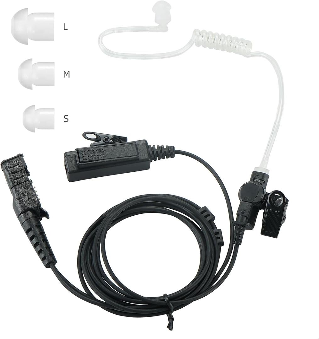 Motorola XPR 3500e/ 3300e Earpiece with Mic - Radio Earpiece for XPR 3300/ 3500 Walkie Talkies