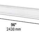 Stelpro Brava Electric Baseboard Heater 2000W / 240V (1500W / 208V) 96 L 5 7/8 H Rounded Corners Durable Steel Convection Heater for Spacious Rooms (AB82002W) White