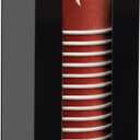 MYITYARD Coffee Cup Dispenser, Cup and Lid Organizer fits 5 to 16 oz Disposable Paper & Plastic Cups, Acrylic Cup Holder for Table Countertop, Black