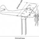 24 inch Big Size Metal Airplane Garden Windmill