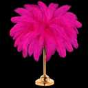 30 Pcs Large Natural Ostrich Feathers Bulk 16-18 Inch for Centerpieces for Wedding Party Centerpieces Home Decoration Flower Arrangement (Rose Red)