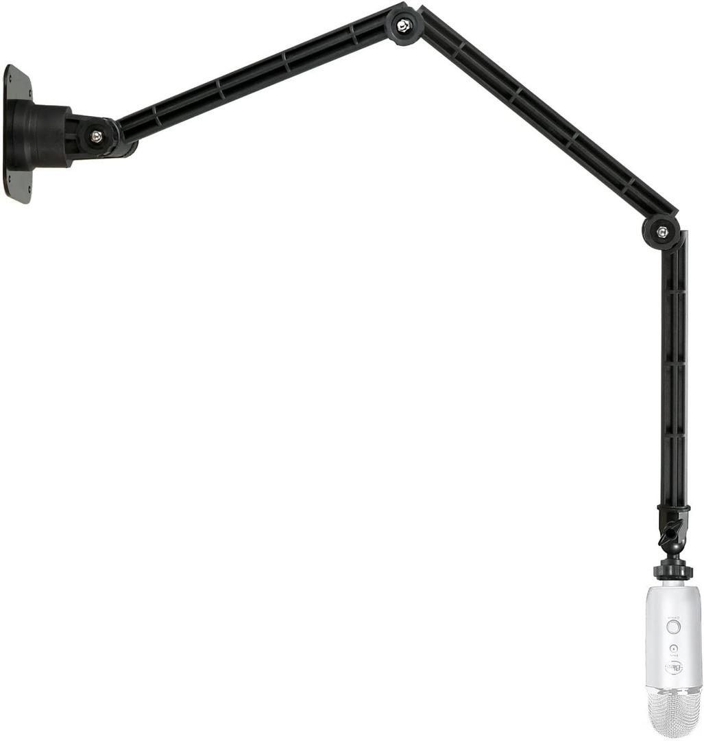 Microphone Wall Mount, Ceiling Holder Stand compatible with Blue Yeti X Nano Snowball and Shure HyperX Razer Microphones