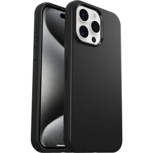 OtterBox iPhone 15 Pro MAX (Only) Symmetry Series Case - BLACK, Snaps to MagSafe, Ultra-Sleek, Raised Edges Protect Camera & Screen (Ships in Polybag, Ideal for Business Customers)