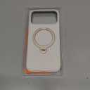 TORRAS Q3 Silicone for iPhone 17 Pro Max Case Stand, Fit for MagSafe, Liquid Silicone Soft Cozy Grip, 360 Spin Magnetic Stand, Camera Control, Protective Case for iPhone 17 Pro Max, Ivory Gold