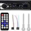 4 x 60W Car Radio Stereo Bluetooth MP5 Player Single Din Dual USB Hands- Car Stereo Support MP3/MP5/USB LCD Display with Remote Control for, Finder and Surroundings