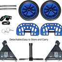 Kayak Cart, Sit-On-Top Kayak Cart Dolly Drainage Kayak Trolley with All Terrain Airless Wheels for Scupper Holes Plug-in Kayaks