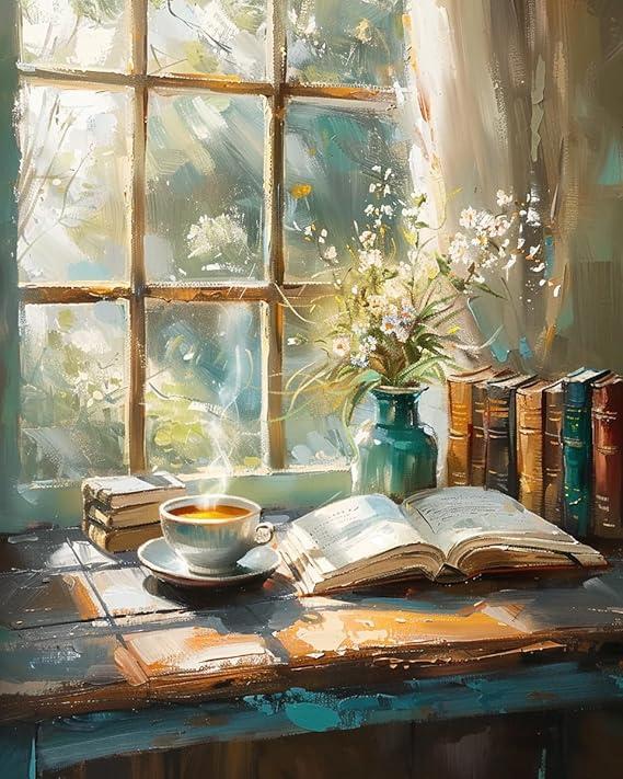 YOUSHIHA Daisy Book Diamond Painting Kits for Adults,Flowers Diamond Painting Art Kit for Adult,5D Full Drill Painting by Diamonds Art for Home Leisure and Wall Decoration Gifts 16x20 Inch