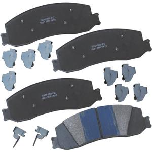 Bendix Premium SBM1631 Semi-Metallic Front Brake Pads for Ford F-250 Super Duty 2013-2012, F-350 2012, F-350 Super Duty 2012-2011