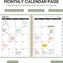 Planner 2026-2027, 8.5" x 11" Weekly and Monthly Academic Year Planner Calendar, July 2026 - June 2027, Hardcover Large School Planning Agenda With Tabs, Perfect for School & Office Supplies, A4, Green
