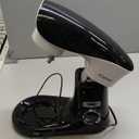 Stand Mixer, POWWA 6.5 QT 10 Speeds Tilt-Head Electric Stand Mixer, 3-In-1 Kitchen Mixer with Bowl, Dough Hook, Whisk and Beater, Food Mixer for Baking and Daily Use (Black White)