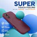 Miracase Magnetic for iPhone 17 Case, Compatible with MagSafe, Integrated Silicone Camera Control Cover, 3.0mm Thicken Shockproof Drop Protection Phone Case for 17,Wine Red
