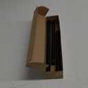 TEECK Shower Curtain Rod, 32-79 inch Adjustable Tension Spring, 1 Inch Shower Curtain Rod Tension, Anti-Slip, Rust-Proof, No Drilling, for Bathroom, Black