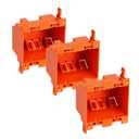 [3 Pack] CLOUDY BAY Two Gang Electrical Outlet Box,25 Cubic Inch Junction Box,Old Work Box,UL Listed
