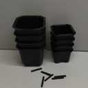 shouwuhho Bed Risers 8 inch, Furniture Risers Elevation in Heights 8 Inch Heavy Duty, Bed Lift Risers for Caster Wheels or Posts of Bed Table Couch, Support up to 6000 lbs, Black, 4 Pack