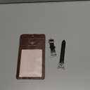 Wearlizer Leather Bands Compatible with Samsung Galaxy Watch 8 Band 40mm 44mm/Watch 8 Classic 46mm, Dressy Designer Slim Leather Strap Wristband Accessories with D-Shape Metal Buckle for Women (Black/Silver)