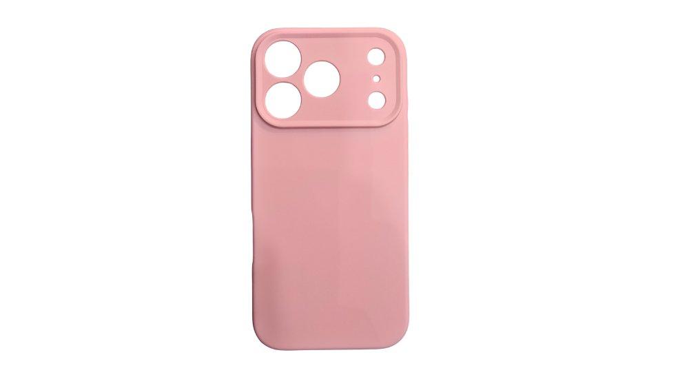 Shockproof Case for iPhone 17 Pro Max Liquid Silicone Phone Case, Full Body Camera Lens Protective Phone Cover, Anti-Scratch Soft Microfiber Lining Slim Thin Skinny iPhone 17 Pro Max Case - Pink