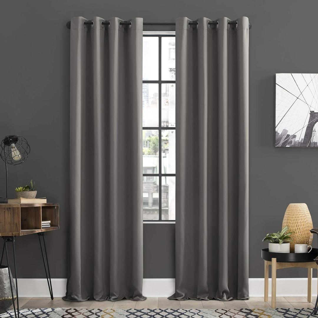 Sun Zero Soho 2-pack Blackout Energy Efficient Grommet Curtain Panel Pair
63" Length