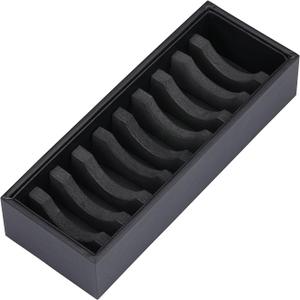 I-MART Black Bracelet Organizer Box with 10 Grooves, PU Leather Bracelet Holder and Bangle Organizer Tray, Jewelry Bangle Storage Box for Bracelets, Bangles and Cuffs, Display Holder