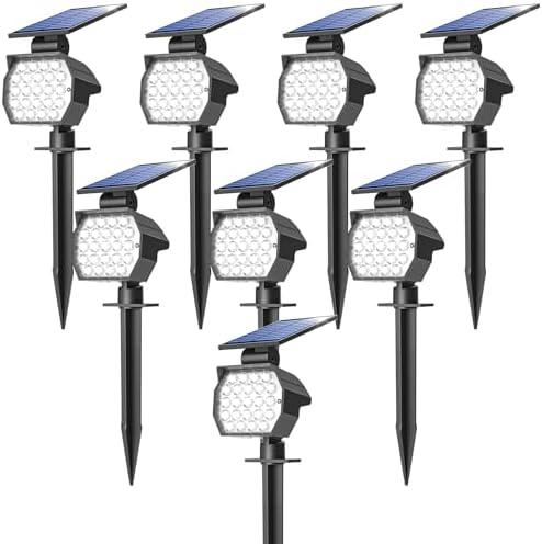 NIORSUN Solar Spot Lights Outdoor,23 LEDs Landscape Lighting with Auto On/Off and 3 Lighting Modes, IP67 Waterproof Spotlights,Outdoor Solar Lights for Yard Garden, 8 Pack (Cool White) NIORSUN Solar Spot Lights Outdoor,23 LEDs Landscape Lighting with Auto On/Off and 3 Lighting Modes, IP67 Waterproof Spotlights,Outdoor Solar Lights for Yard Garden, 8 Pack (Cool White)