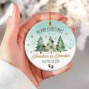 7 x 2025 New Grandparents Ornament, Grandparents Gifts, Pregnancy Announcement Ornaments, Unique Ornament for Christmas Tree Decorations, Baby Reveal Gift for Grandpa Grandma