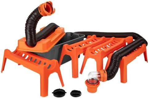 Camco Rhino Ultimate 20' RV Sewer Hose Kit  All-in-One Sewer Hose Solution  11-Piece Combo Kit Includes Storage Box for Nesting Support & Camper Organization (43075) Camco Rhino Ultimate 20' RV Sewer Hose Kit  All-in-One Sewer Hose Solution  11-Piece Combo Kit Includes Storage Box for Nesting Support & Camper Organization (43075)