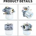 499059 Carburetor for B&S 214661 497586 792253 799869 6.5 6.75 HP Series Engines Compatible with Troy-Bilt 020337 01902 2350 2550 PSI Pressure Washer (simple style)