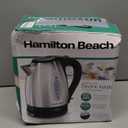 Hamilton Beach Electric Tea Kettle, Water Boiler & Heater, 1.7 Liter, Cordless Serving, 1500 Watts for Fast Boiling, Auto-Shutoff and Boil-Dry Protection, Stainless Steel (40880)