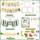 Daidle Wild One Birthday Decorations, 1st Birthday Decorations for Boy or Girl, Photo Banner, Balloon Box, Balloons Garland, High Chair Banner, Jungle Theme Safari Party Backdrop for Boys & Girls
