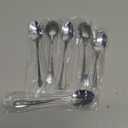 Wesdxc56 Demitasse Espresso Spoons, Mini Coffee Spoon, 4.7 Inches Stainless Steel Small Spoons for Dessert, Set of 6 (Silver)