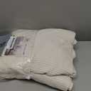 H.VERSAILTEX Super Stretch Couch Cushion Covers Sofa Cushion Slipcovers Jacquard Fabric Individual Seat Couch Slipcover Sets for Pets with Elastic Bottom(3 Packs Cushion Sofa Covers, Ivory)