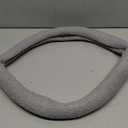 HighnessHwoo Furry Winter Car Steering Wheel Cover for Women, Soft Fleece Short Plush Warm Universal Auto Accessories for Vehicle, Sedan, Fuzzy, Anti Slip, Gray, Standard Size, 14.75-15.15in