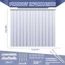 Juexica 84 x 96 Inch PVC Strip Door Curtain Kit, Heavy Duty Waterproof Clear Door Curtain for Walk-in Cooler, Freezer, Warehouse & Garage, Hurricane Shutters, Energy Saving and Easy Install(Clear)