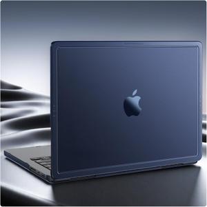 for MacBook Pro 14 inch Case M5 M4 M3 M2 M1 Pro/Max 2025 2024-2021 [CrackGuard Upgrade] [Seamless Fit] Cover Protective Hard Shell Case Laptop - Midnight Clear
