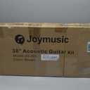 Joymusic 38 inch brown beginner acoustic guitar kit,bundle with a strap with picks holder,digital tuner, set strings, capo,cleaning cloth,6 picks,gig bag.(JG-38C,BR)