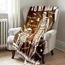 Fiodrimy Gifts for Dad Blanket Fathers Day Birthday Gifts for Men, Best Dad Gifts from Daughter Son Birthday Gift Throw Blankets for Bedding Sofa 50 * 60 Inch