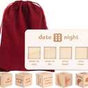 2 x Date Night Dice Ideas: Decision Making for Couples, Romantic Wooden Deluxe Gifts for Him Her Boyfriend Girlfriend Wife Husband. Perfect for Anniversary Bridal Shower Valentine's Day Birthday Wedding