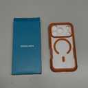 Diaclara Magnetic Designed for iPhone 17 Pro Case 6.3'' [Full Camera Protection] Full Body Bumper,[Compatible with MagSafe] Military Drop Proof Phone Case w/Built-in Screen Protector,Orange