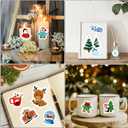 2 x 288 Pieces Winter Stickers Snowflake Holiday Party Sticker Hello Winter Sticker for Water Bottles Snowman Penguin Stickers for Envelopes Cards Crafts Scrapbooking School Classroom