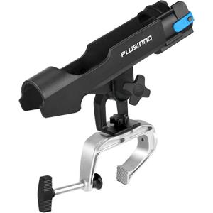 PLUSINNO Rod Holders for Fishing Boat Adjustable Pole Rod Holder | Universal Fit Most Fishing Rod, with Rod Protective Strap, Large Clamp Opening 360°, Horizontal Vertical Compatible