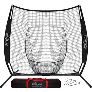 77ft Baseball Softball Practice Net- Portable Baseball Net for Batting, Hitting, Pitching Come with Carry Bag, Training for Players of Any Skill Level - Easy Assembly