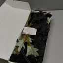 RyddeligHome Black Artificial Flowers for Centerpieces Bulk 10 Long Stems /50 Small Faux Silk Mum Balls + Black Eucalyptus Stems 2 Branches, Fall Boho Halloween Home Decor Indoor, Gothic Flowers