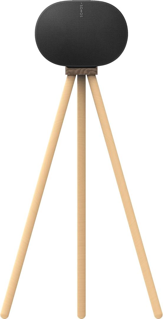Black Walnut Wood Stand Compatible with Sonos Era 300 can be Raised Era 300 Speaker to 40.1 inches, (Walnut+Beech+33inch high+Cable Channel)